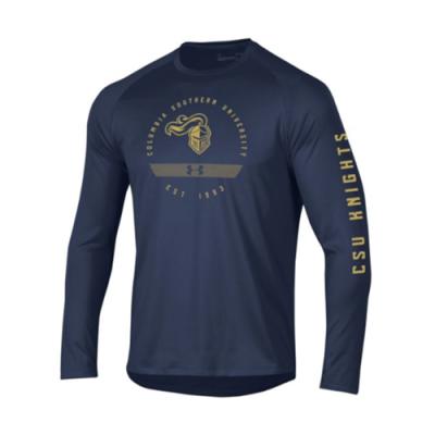UA Navy  L/S Tech Tee