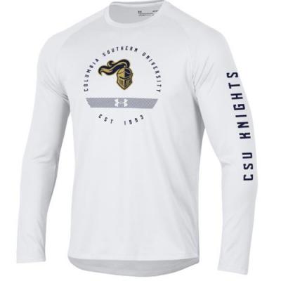 UA White L/S Tech Tee