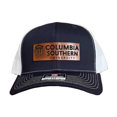 Navy Custom Rectangle Patch Hat