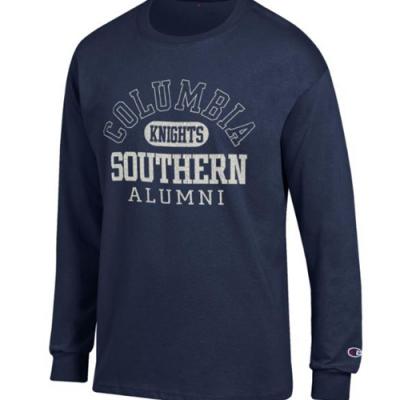 Alumni Navy & White Knights Long Sleeve Tee