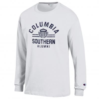 Alumni Shield White Long Sleeve Tee
