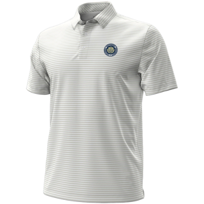 UA Groove Stripe White Polo