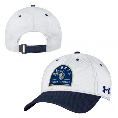 UA Arched Knights Zone Cap White & Navy