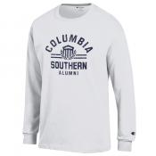 Alumni Shield White Long Sleeve Tee