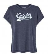 Ladies Vintage Navy Wash Tee